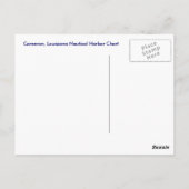 Cameron Louisiana Harbor Chart航海のはがき ポストカード (裏面)