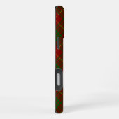 Cameron tartan red green plaid iPhoneケース (右側面)