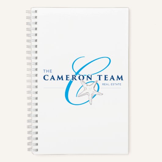 Cameron Team 5.5インチx 8.5インチスパイラルノートブック ノートブック (正面)