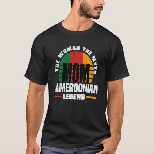 Cameroon Cameroonian Cameroon Flag Mothers Day 1 Tシャツ (正面)