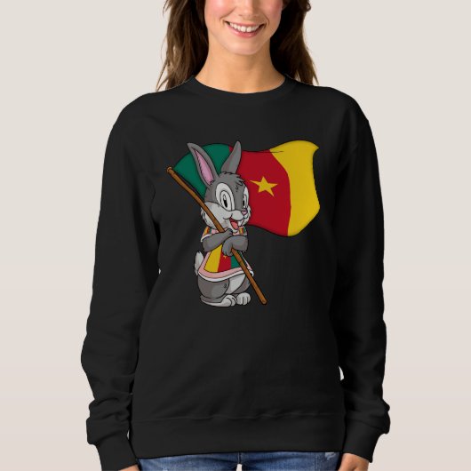 Cameroon fan rabbit スウェットシャツ (正面)