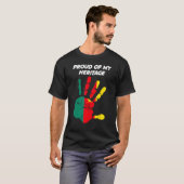 Cameroon Flag Printed Palm Tシャツ (正面フル)