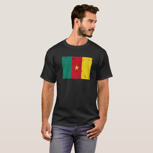Cameroonian Cameroon Flag Pride Cameroonian Flag Tシャツ (正面フル)