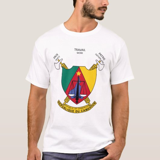 Cameroonian coat of arms T-Shirt Tシャツ (正面)