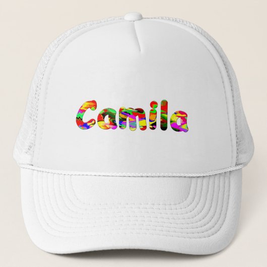 Camila用のホワイトメッシュキャップ キャップ (正面)