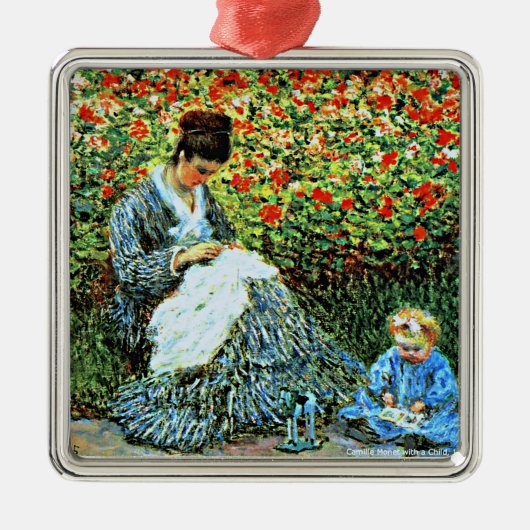 Camille Monet and Child, メタルオーナメント (正面)