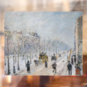 Camille Pissarro – 外側の大通り、雪効果 ウィンドウサイン (シート2)