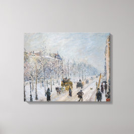 Camille Pissarro – 外側の大通り、雪効果 キャンバスプリント