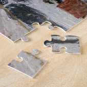 Camille Pissarro – 外側の大通り、雪効果 ジグソーパズル (側面)