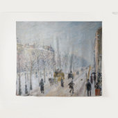 Camille Pissarro – 外側の大通り、雪効果 タペストリー (正面(横))