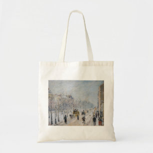 Camille Pissarro – 外側の大通り、雪効果 トートバッグ