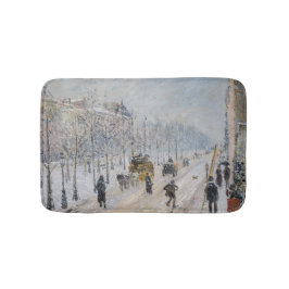 Camille Pissarro – 外側の大通り、雪効果 バスマット