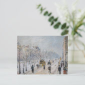 Camille Pissarro – 外側の大通り、雪効果 ポストカード (スタンド正面)