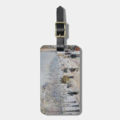 Camille Pissarro – 外側の大通り、雪効果 ラゲッジタグ (正面縦)