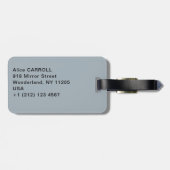 Camille Pissarro – 外側の大通り、雪効果 ラゲッジタグ (裏面横)