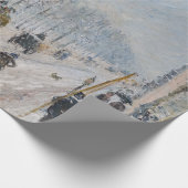 Camille Pissarro – 外側の大通り、雪効果 ラッピングペーパー (角)