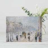 Camille Pissarro – 外側の大通り、雪効果 招待状 (スタンド正面)