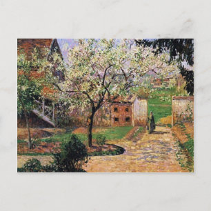 Camille Pissarro – 開花梅の木，エラグニー ポストカード
