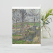 Camille Pissarro - Osnyのヴィオスネの河岸 招待状 (スタンド正面)