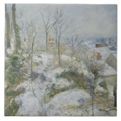 Camille Pissarro - Rabbit Warren at Pontoise, Snow タイル (正面)