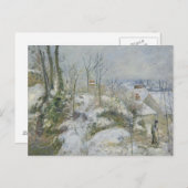 Camille Pissarro - Rabbit Warren at Pontoise, Snow ポストカード (正面/裏面)