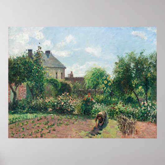 Camille Pissarro The Artist's Garden at Eragny ポスター (正面)