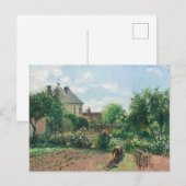 Camille Pissarro The Artist's Garden at Eragny ポストカード (正面/裏面)