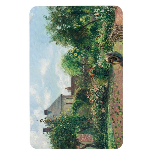 Camille Pissarro The Artist's Garden at Eragny マグネット (縦)