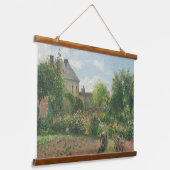 Camille Pissarro The Artist's Garden At Eragny Art 吊り下げ型タペストリー (傾斜あり)