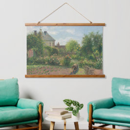 Camille Pissarro The Artist's Garden At Eragny Art 吊り下げ型タペストリー