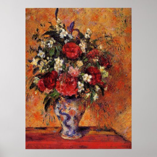 Camille Pissarro - Vase of Flowers ポスター (正面)