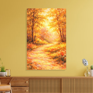 Caminho da Floresta Impressionista キャンバスプリント