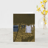 caminoに沿う洗濯 カード (黄色い花)