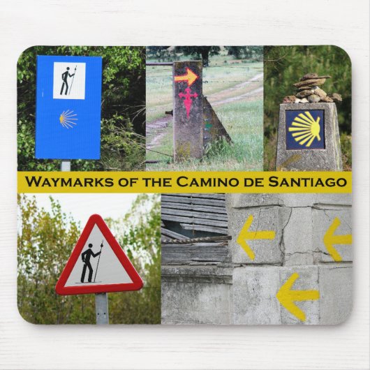 Camino deサンティアゴのマウスパッドのWaymarks マウスパッド (正面)