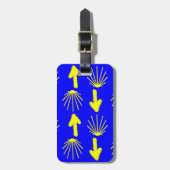 Camino deサンティアゴの記号 ラゲッジタグ (正面縦)