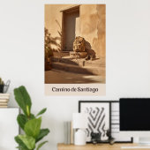 Camino de Santiagoのポスターの日の終わり ポスター (ホームオフィス)