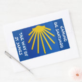Camino de Santiago The way of st James 0001 長方形シール (封筒)