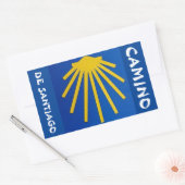 Camino de Santiago The way of st James 0002 長方形シール (封筒)