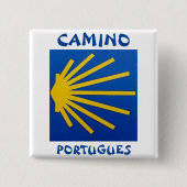 Camino de Santiago The way of st James 0004 缶バッジ (正面)