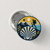 Camino de Santiago The way of st James 0056 缶バッジ (正面&裏面)