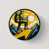 Camino de Santiago The way of st James 0067 缶バッジ (正面)