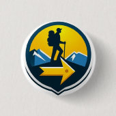 Camino de Santiago The way of st James 0073 缶バッジ (正面)