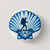Camino de Santiago The way of st James 0096 缶バッジ (正面)