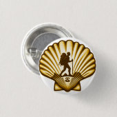 Camino de Santiago The way of st James 0097 缶バッジ (正面&裏面)