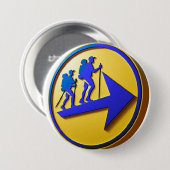 Camino de Santiago The way of st James 0129 缶バッジ (正面&裏面)