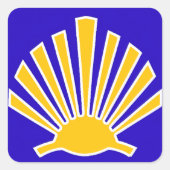 Camino de Santiago The way of st James 0254 スクエアシール (正面)