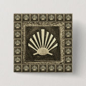 Camino de Santiago The way of st James 0290 缶バッジ (正面)