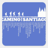 Camino de Santiago The way of st James 0321 スクエアシール (正面)