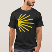 Camino De Santiago - Yellow Shell Trail Marker Ess Tシャツ (正面)