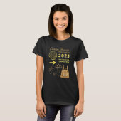 Camino Frances French Way 2023 Santiago de Compost Tシャツ (正面フル)